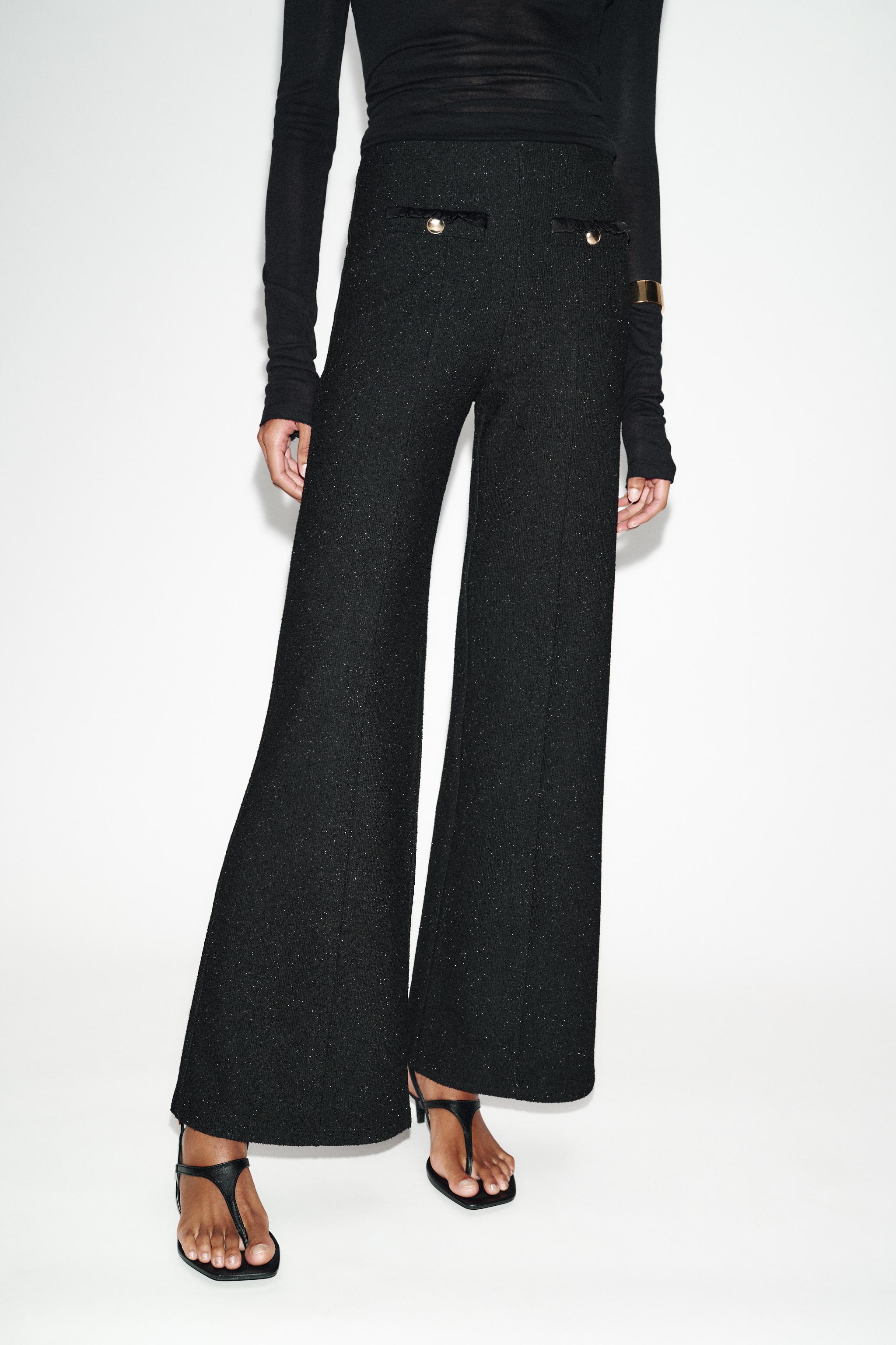 PANTALON BOUCLÉ FIL MÉTALLISÉ